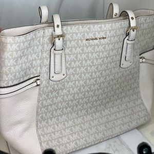 White Michael Kors Tote Bag